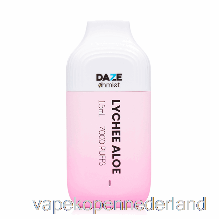 Elektronische Sigaret Vape 7 Daze Ohmlet 7000 0% Nul Nicotine Wegwerp Lychee Aloë